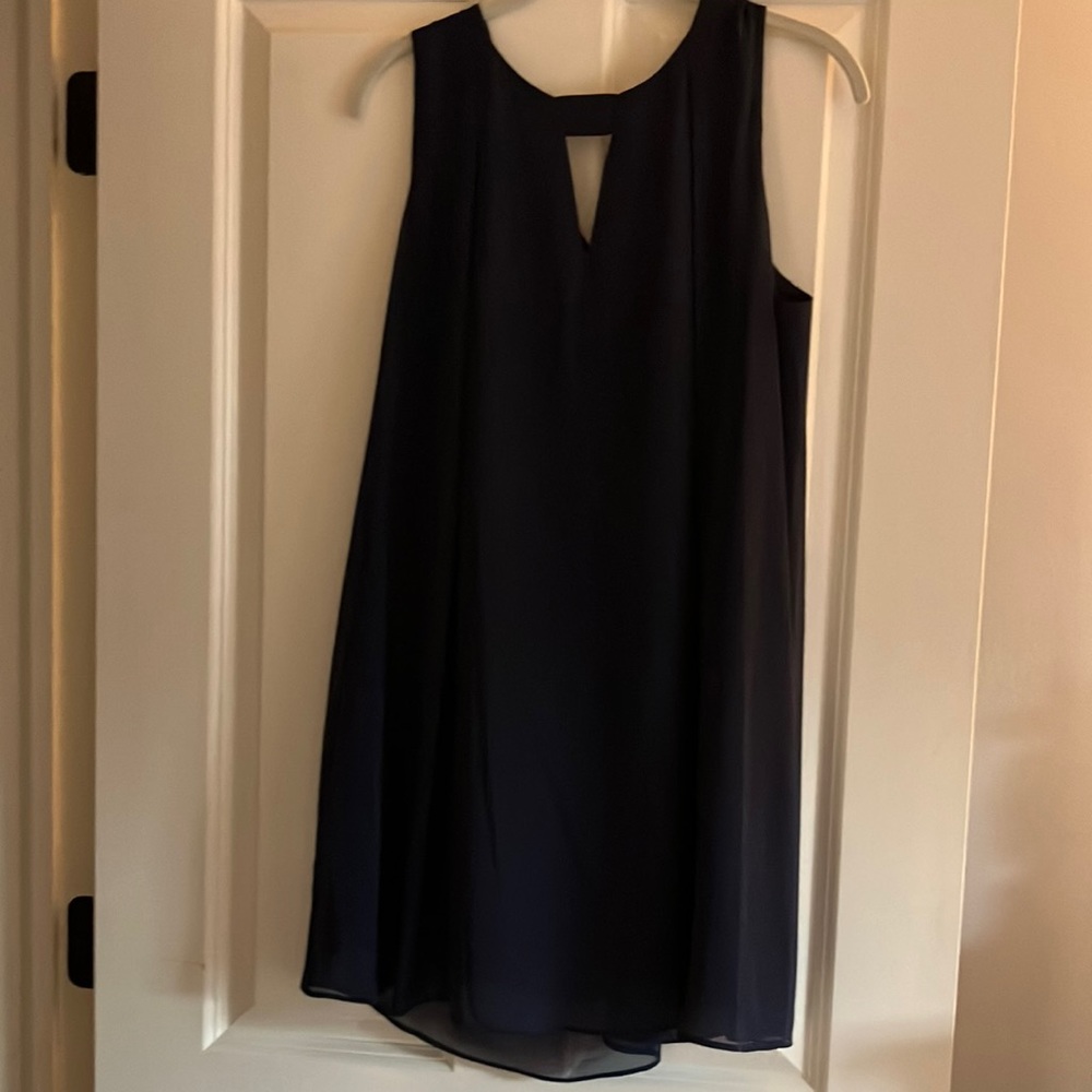 Blue party shift dress
